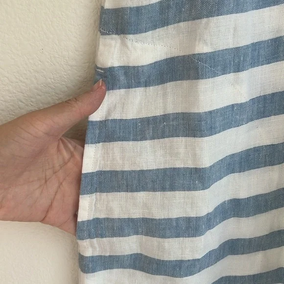 J. Jill Blue and White Striped Maxi Dress - Picture 5 of 8